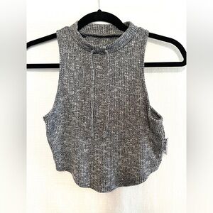 Gymshark Gray Sleeveless Knit Top small